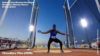 Claudine Vita (GER) - Women's Discus Throw.  Suheim bin Hamad Stadium, Doha, Qatar.  May 28, 2021.