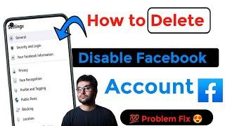 How to delete disable facebook account