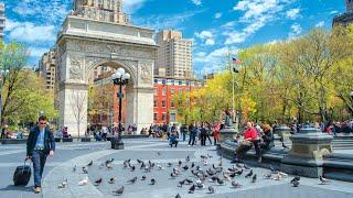 Greenwich Village NYC ⭐ Walking around Washington Square Park during Hot Summer, NYYOU