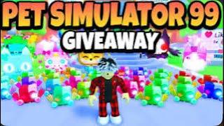 GIVING TONS HUGE PETS TO EVERYONE! - PET SIMULATOR 99 GIVEAWAY