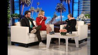 Charlize Theron Shows Seth Rogen & Ellen Her Make Out Tips