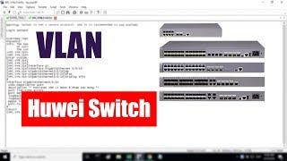 Cómo configurar VLAN en el conmutador Huawei