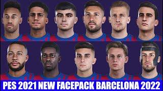 PES 2021 NEW BARCELONA FACEPACK SEASON 2022