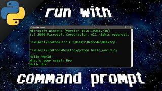 Python run with command prompt ‍