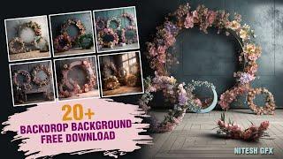 20 Backdrop Background (Studio Backdrop) Free Download || Nitesh GFX ||