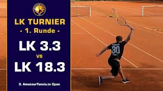  LK Turnier | 1. Runde | Benjamin (LK 3.3) vs. Niklas (LK 18.3)  | NTRP 4.0 | Amateur Tennis