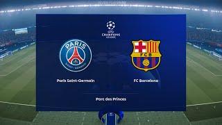 Paris Saint-Germain vs Barcelona🟡 UCL Quarter-Final Gameplay #pes2021 #uefachampionsleague