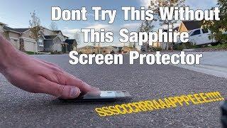 iPhone 11 Pro Max Sapphire Screen Protector - Torture test