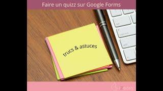 Webinaire iZaora sur la création d'un quizz avec Google Forms