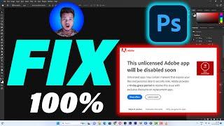 The Unlicensed Adobe App Will Be Disabled Soon Problem Fix 100% in Hindi|| Fix Easy to This Error