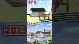 2019 VS 2023 Map Transformation & Upgrade #sakuraschoolsimulator #shorts #tiktok #upgrade #update