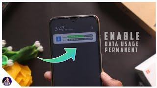 How To Enable Data Usage Permanent In Miui 12 Notification Bar | Full System Easy Trick 100% Work