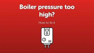 How to fix high boiler pressure