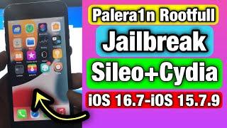 PaleRa1n Rootfull Jailbreak install Cydia iOS 16.7 - iOS 15.7.9 Windows Without Bootable  USB