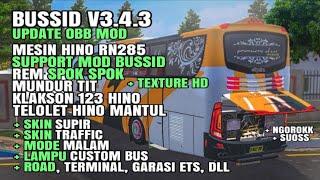 BUSSID V3.4.3 OBB MOD HINO RN285 SUOSS SUPPORT MOD + TRAFFIC INDONESIA, TEXTURE HD DLL