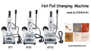 How to use the  Manual Hot Foil Stamping Marking Machine  Printer With Temperature Control