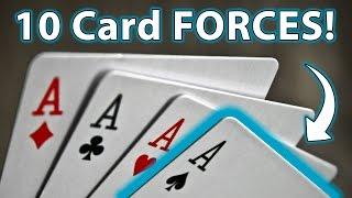 10 TOP Easy Ways to FORCE a CARD!! (Magic Tricks & How to)