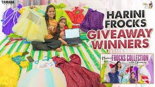 Harini Frocks Giveaway Winners || Frocks Collection Vlog || @Mahishivan || Tamada Media