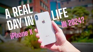 Is the iPhone X USABLE in 2024? - A Real Day In Life