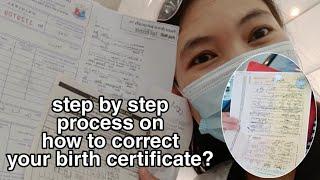 HOW TO CORRECT BIRTH CERTIFICATE | STEP BY STEP PROCESS | @jeaneuhwen