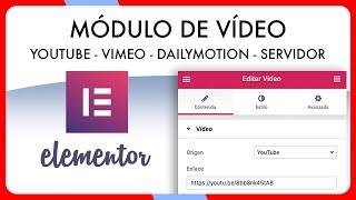 Configurar módulo de vídeo en Elementor