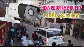 hikvision 5mp camera quality DS-2CE1AH0T-ITPF ULTRA HD Camera video demo