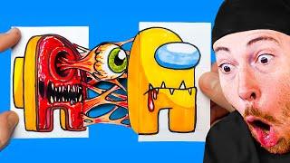 CRAZIEST Among Us Art Videos EVER!? (AMAZING!)