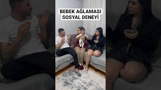 Gözde Akgün | Bebek ağlaması sosyal deneyi | #gözdeakgün #shorts