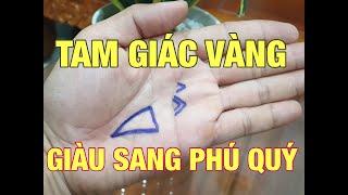 Xem chỉ tay Tam Giác Vàng giàu sang may mắn