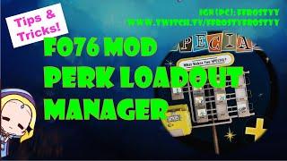 Fallout 76: Tips & Tricks – SFE & Perk Loadout Manager Fallout Builds/Mods Troubleshooting