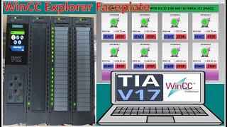 How to connect WinCC Explorer V7.5 with PLC S7-1500 and  create faceplate full tutorial