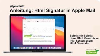 Anleitung: Wie erstelle ich eine Html Sigantur in Apple Mail? [2021]