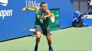 Nick Kyrgios Forehand Slow Motion - ATP Modern Tennis Forehand Next Gen Technique