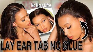  NO LIFTING: Secure SIDES of Wig on GLUE-LESS Lace Wig Install | NO GLUE! NO HAIR MOUSSE!