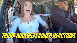 780HP AUDI RS3 LAUNCH REACTIONS!!!