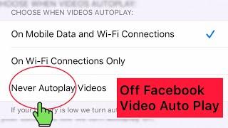 How to turn off autoplay Videos on Facebook (2021)