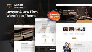 Miako - Lawyer & Law Firm WordPress Theme [One Click Demo Import]