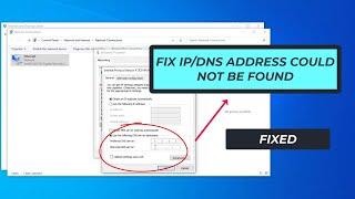 How To Fix Server DNS /IP  Address Could Not Be Found | 2023