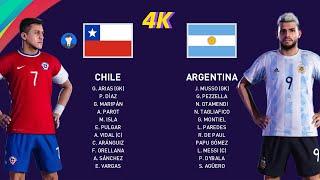 eFootball PES 2021 Gameplay [PS5 4K] Chile vs Argentina [KONAMI]