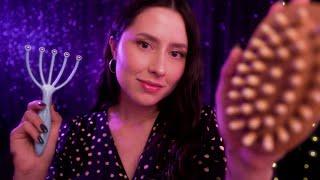 ASMR Relaxing Massage for Sleep  Scalp Massage, Fabric Sounds, Deep Relaxation  Realistic sound