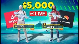  $5000 Tournament Sevou & @Levinho LIVE  PUBG MOBILE WEU DUO INFLUENCER INVITATIONAL