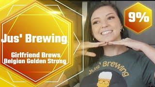 My Girlfriend Brews a Belgian Golden Strong Ale - Grain to Glass