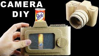 How To Make Camera With Real Functional Screen From Cardboard | King Of Crafts