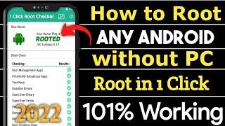 How To ROOT Any Android Device Without PC IN 2022  Latest Method  100% Working on All Mobiles