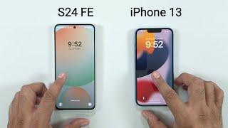 Samsung S24 FE vs iPhone 13 - SPEED TEST