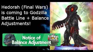 Hedorah (Final Wars) is coming to Godzilla Battle Line + Balance Adjustments!