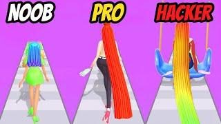 NOOB vs PRO vs HACKER in Hair Challenge