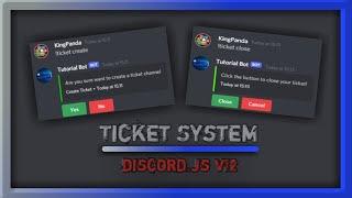HOW TO MAKE BOT DISCORD | TICKET SYSTEM | #8