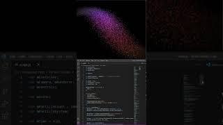 Particle Stream 3d animation using JavaScript || Website Development