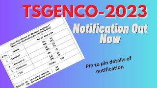 TSGENCO AE 2023 Official Notification